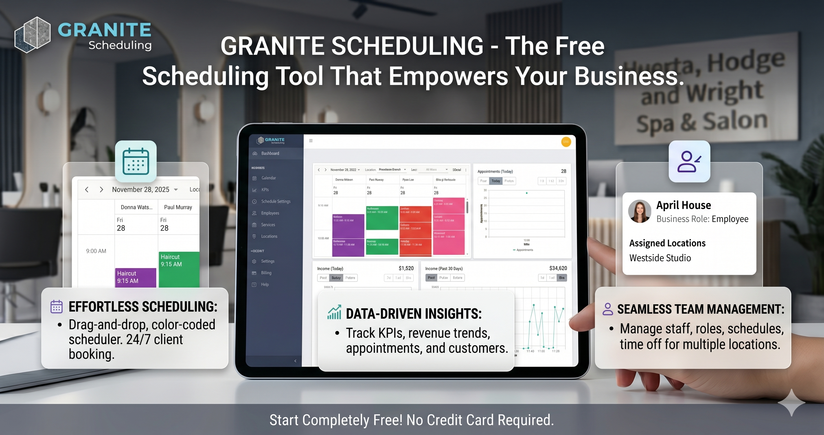 Granite Scheduling - Free Scheduling Software
